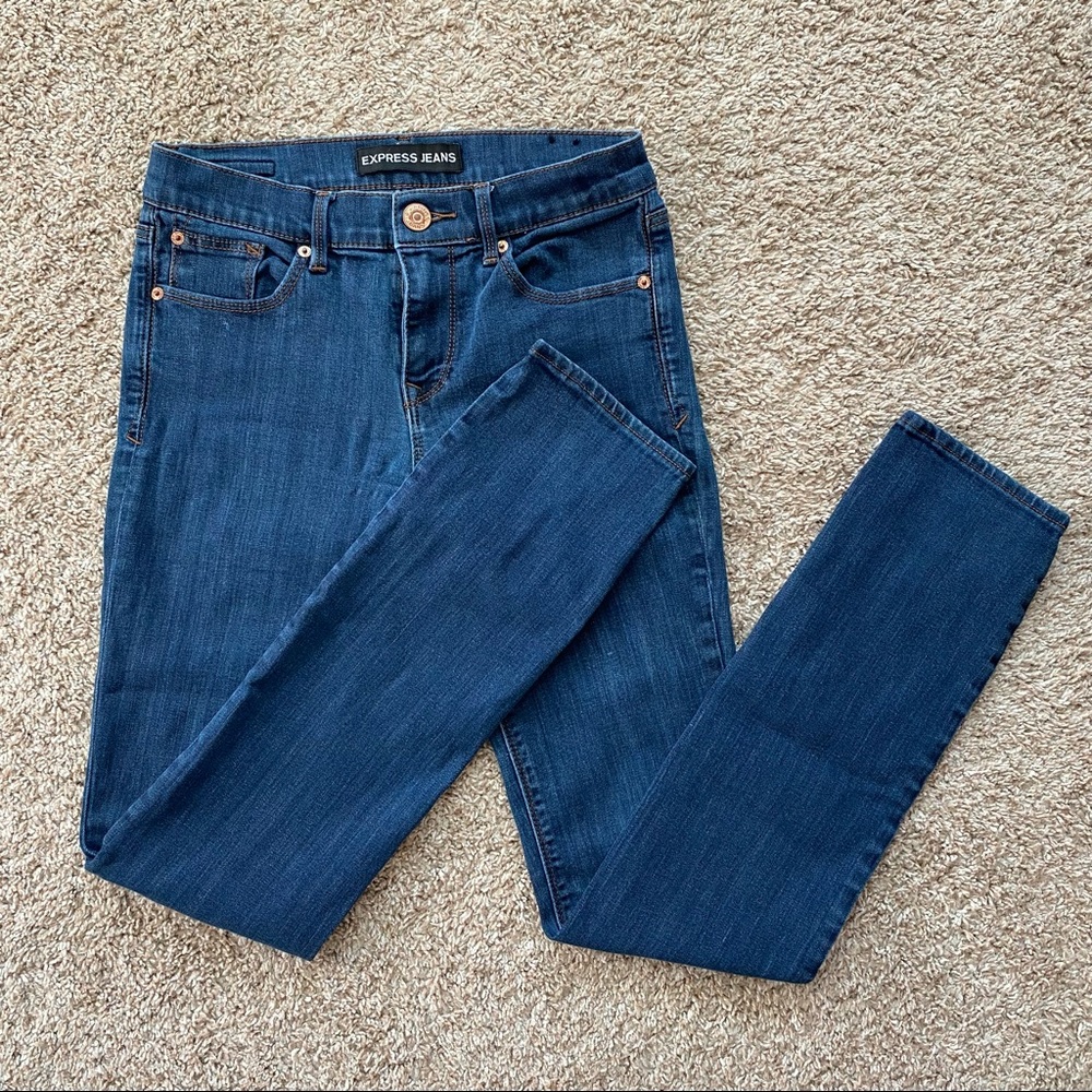 Express Jeans Mia Mid-Rise Skinny